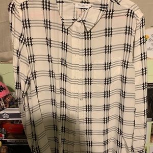 Equipment Houndstooth Blouse